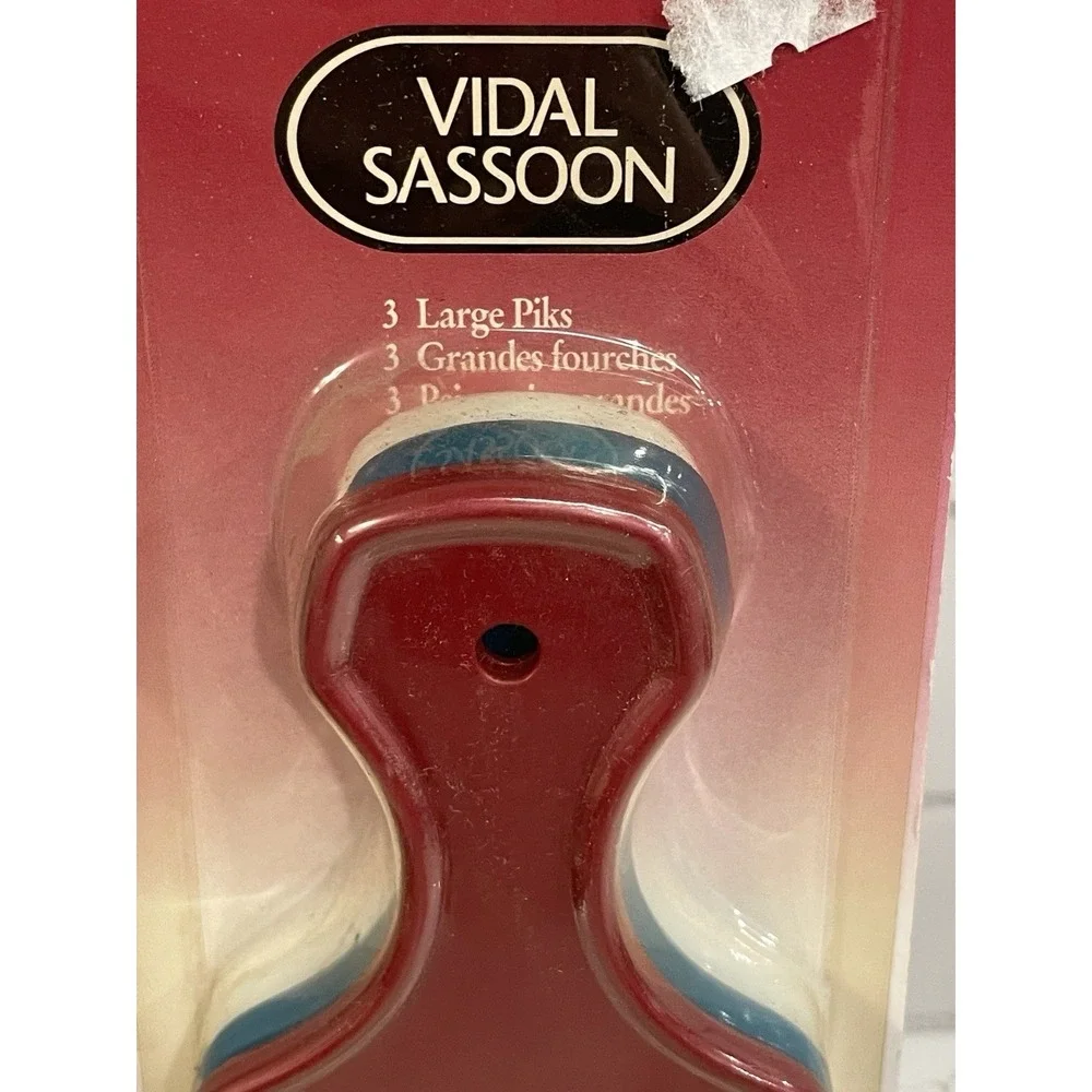 Vintage Vidal Sassoon 3 Large Pik Combs‎ 6.5